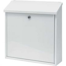 Boîte Aux Lettres Murale Hauteur 37 Cm Blanc