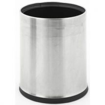 Corbeille À Double Paroi Ronde Inox Mat 10l Inox Mat