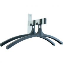 Porte-manteau Hiq 2 Cintres Noir/gris Aluminium