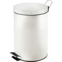 Poubelle Pour Sanitaire À Pédale 20l Blanc