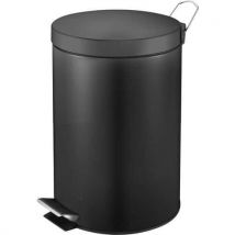 Poubelle Pour Sanitaire À Pédale 20l Noir