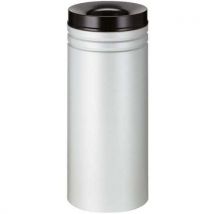 Poubelle Anti-feu 50l Gris/noir