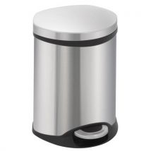 Poubelle Shell 6l Inox Mat