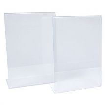 Présentoir De Table Transparent Forme L Incliné A4 - Manutan