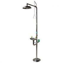 Combiné Douche/laveur D'yeux À Commande Manuelle 100% Inox