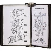Kit Mural- 10 Poches A4 - Fixation Magnétique - Noir