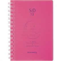 Semainier Poche Sad 13 W Linicolor Rose 9 X 13 Cm