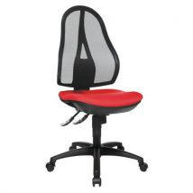 Chaise De Bureau Réglable - Dossier Respirant Rouge