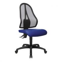 Siège De Bureau Noir/bleu Doss. H:58 Cm Ass. P:48 Cm