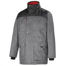 Parka De Travail Chuck Gris Acier/noir Xxl - Homme