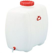 Cemo - Réservoir Ovale Industriel 200L Blanc Transparent - Polyéthylène Haute Densité - Usage Alimentaire - Robuste et Durable