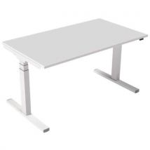 Bureau Électrique Ergonomique 140 Cm Blanc