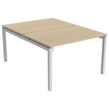 Bureau Droit Bench 2 Places 120 Cm - Erable