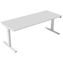 Bureau Électrique Ergonomique 200 Cm Blanc