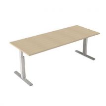Bureau Droit À Manivelle Droite 200 X 80 Cm - Erable