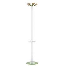 Portemanteau Aurora 6 Patères Acier Blanc/vert Lichen