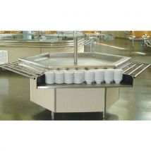 Salad'bar Hexagonal 1700mm Présentoir Cuve Réfr Froid Stat