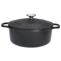 Cocotte En Fonte Ronde 24 Cm Noire Sublime Chasseur