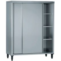 Armoire haute Tournus - Portes coulissantes 60x120x180cm - Équipement de restauration - Hauteur 180cm