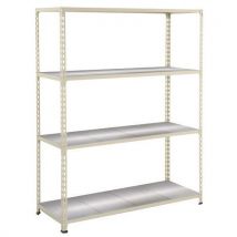 Rayonnage Rapid 2 4 Tablettes Metal 1980x1525x305 Gris