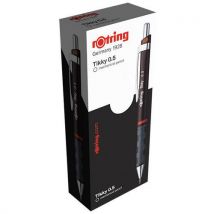 Boîte De 12 Porte-mines Rotring Tikky Ii 0.5 Mm Corps Noir