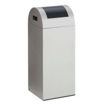 Poubelle Tri Anti-feu - 60 L - Argent Trappe Anthracite