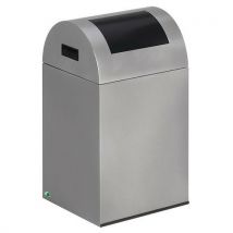 Poubelle Tri Anti-feu - 43 L - Argent Trappe Anthracite