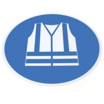 Pictogramme 430 Mm Bleu/blanc - Gilet Sécurité