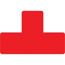 Symbole Marquage Au Sol Adhésif T - Rouge