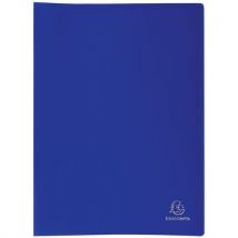 Protège-document Bleu Pp Souple Pochettes Opaque 120 Vues A4