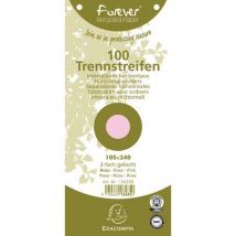 Paquet 100 Fiches Intercalaires Rose Forever 105x240mm