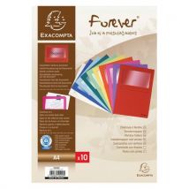 Set De 10 Chemises À Fenêtre Forever - 22x31cm Assorties
