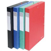 Set 10 Boîtes Exabox Dos 40mm Lustrée Scotten A4 Assorties