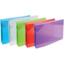 Set 10 Classeurs Pour Bristol 125x200 2 Anneaux Pp Assorties