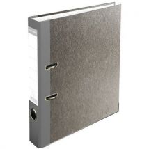 Classeur À Levier Papier Marbre Gris Dos De 50mm A4 Gris
