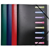 Set 10 Trieurs Pp 3 Rabats Opaque 8 Compartiments Assortis