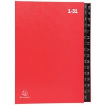 Trieur Rigide Économique Ordonator 32 Cases 24x34cm Rouge