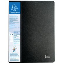 Protège-documents Rigide Avec Porte Étiquette 160 Vues Noir