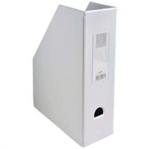 Porte-revues Pvc - Dos 100mm - Livrés À Plat - 23x31cm Blanc