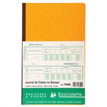 Piqûre Journal Caisse 5 Débits 5 Crédits 31 Lignes 80 Pages