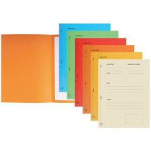 Set 25 Dossiers De Plaidoirie "pour/contre" 25x32cm Assortis