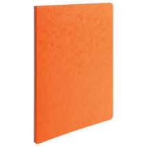 Chemise A Dos Rainé Carte Lustrée 400gm² - 24x32cm Orange