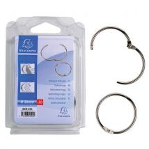 Lot de 10 - Blister De 10 Anneaux Articulés - Diamètre 38mm