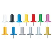 Exacompta - Épingles Papic 7mm - Lot de 100 Assorties - Acier Résistant - Fournitures Bureau
