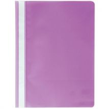 Lot de 25 - Chemise De Présentation À Lamelles Pp Standard A4 Violet