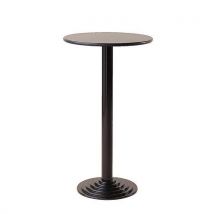 Table Gueridon Mange-debout 1 Plateau Noir