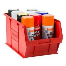 Lot de 5 - Bac À Bec Simple Rouge Tc5. 182 X 205 X 350 Mm (h X L X L)