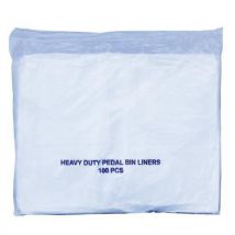 Lot 100 Sacs Transparents Usage Intensif Poubelle À Pédale
