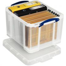 Bac De Rangement Plastique + Couvercle 19l Transparent