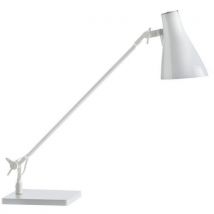 Lampe De Bureau Solus Led Blanc Bras Simple - Socle